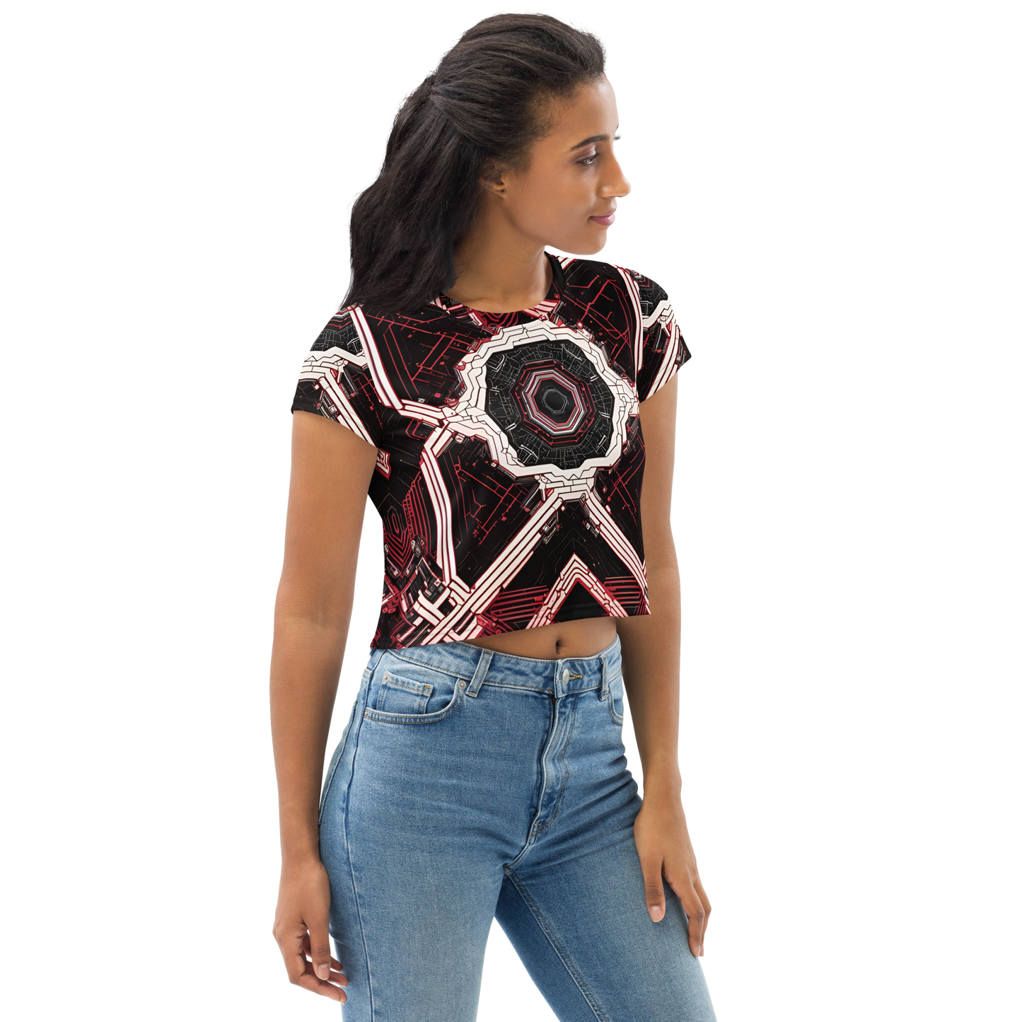 Crop Tee: Xenovectric Tessellations