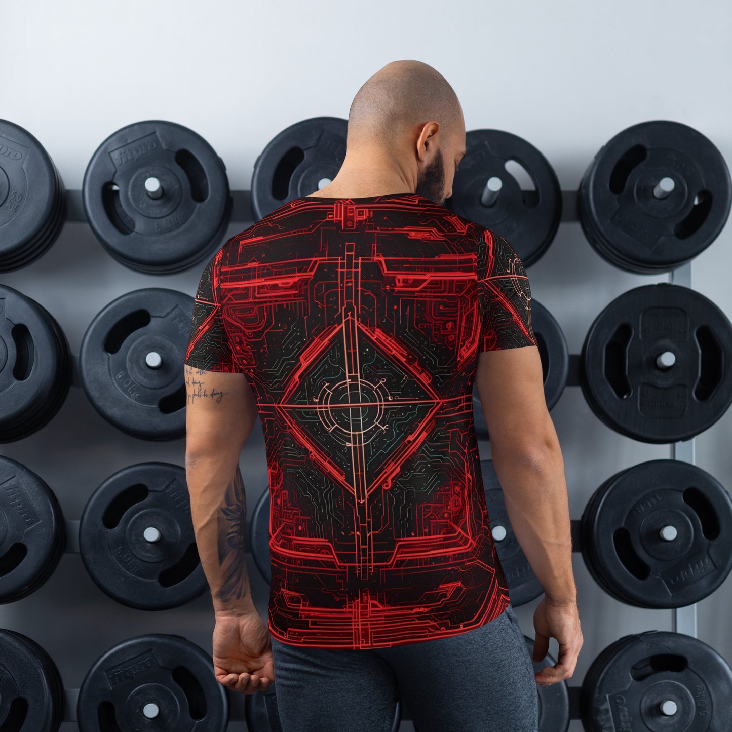 Men's Athletic T-shirt: Vibrosphere Serenity