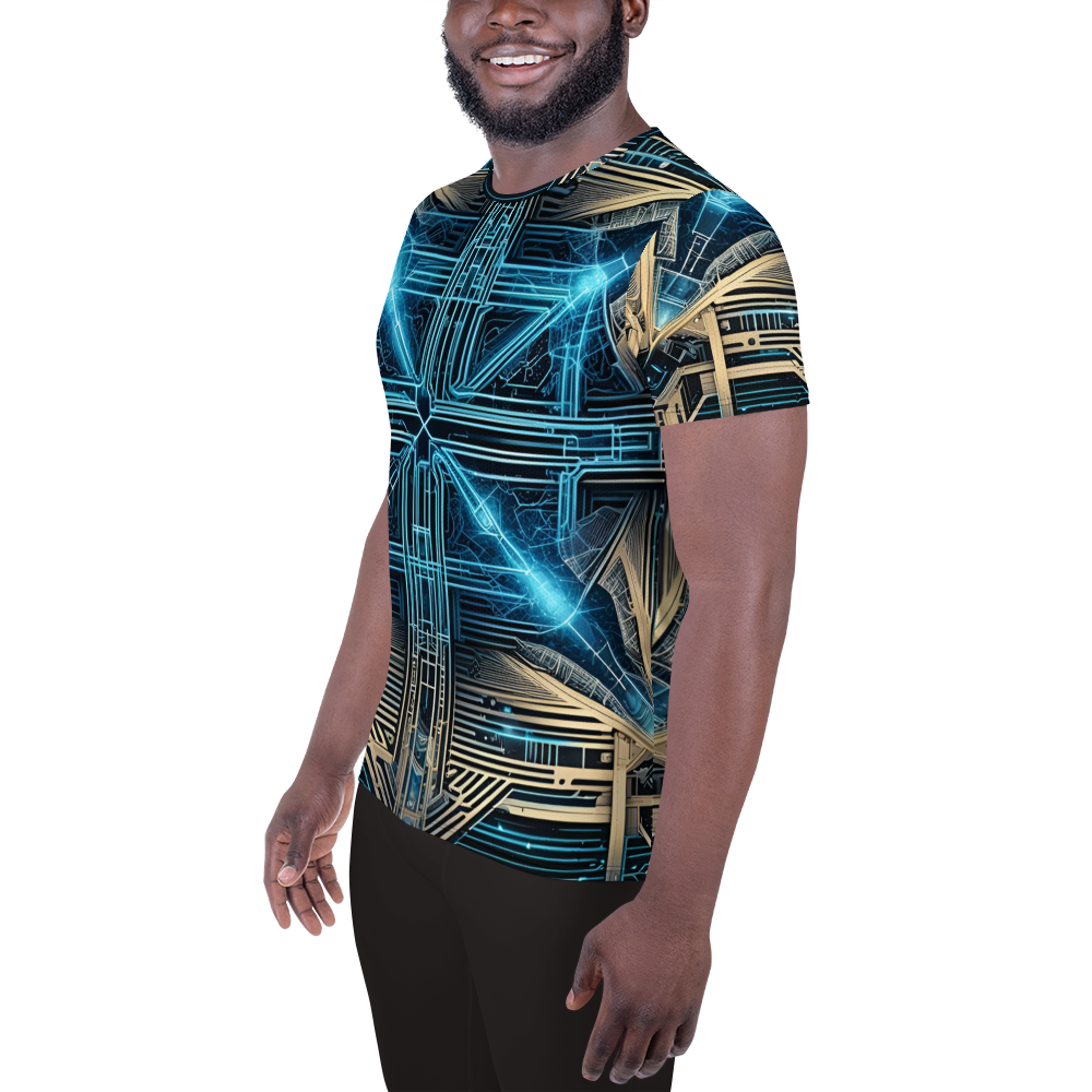 Men's Athletic T-shirt: Celestial Echoes