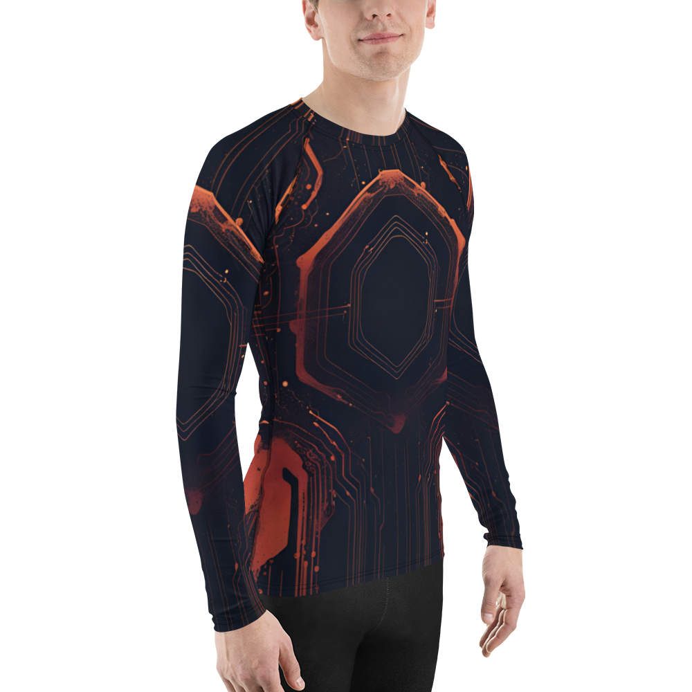 Men's Rash Guard: Luminal Blastwave