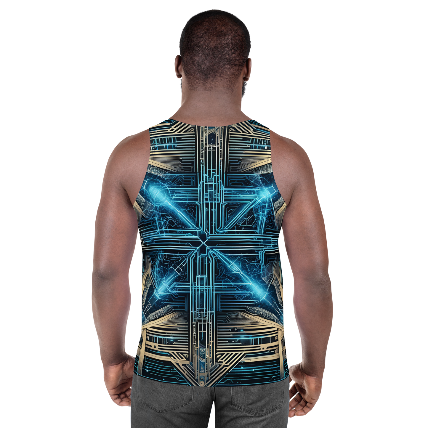 Men's Tank Top: Celestial Echoes