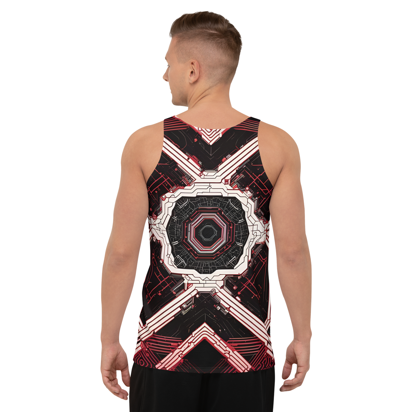 Men's Tank Top: Xenovectric Tessellations