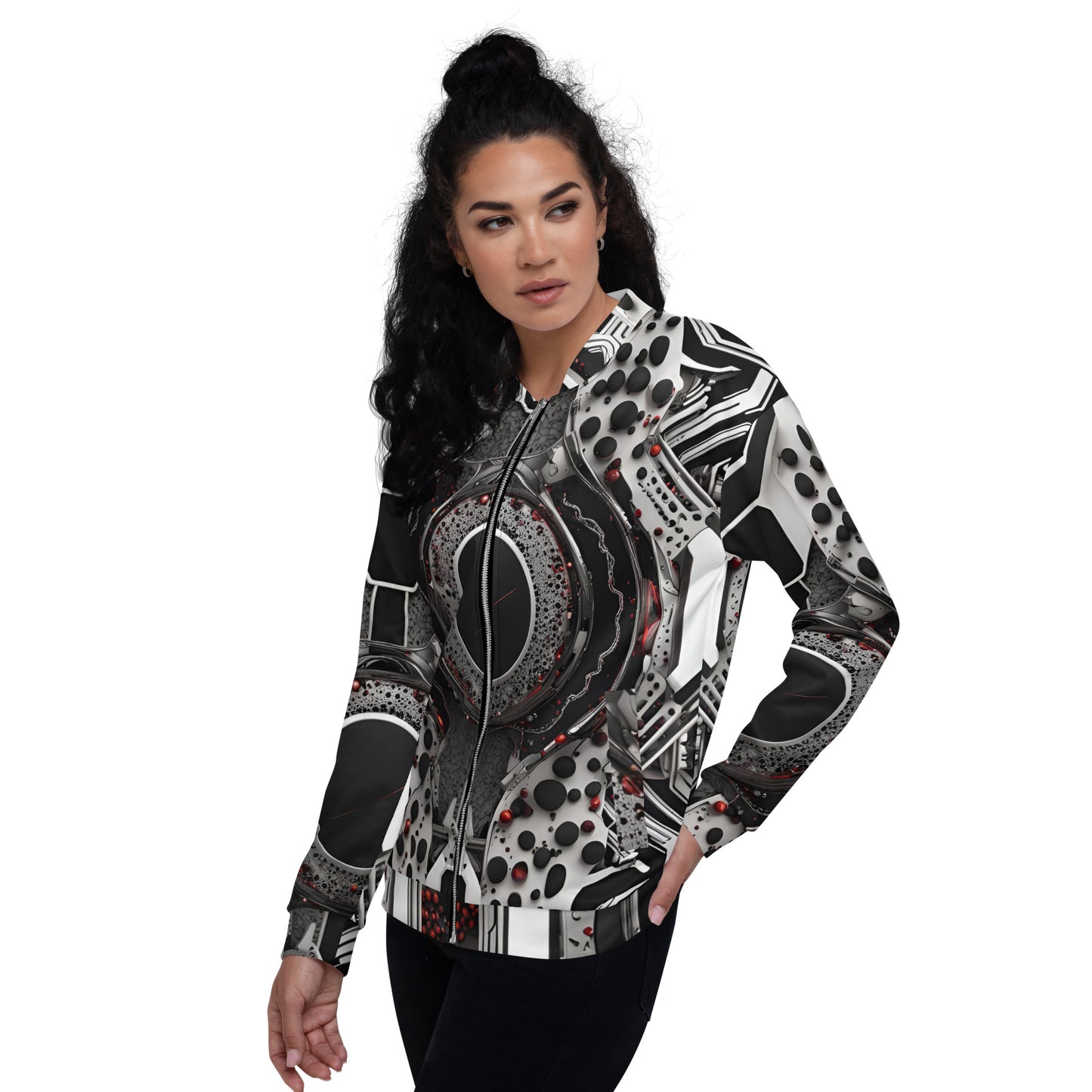 Unisex Bomber Jacket: Zero-Point Singularity