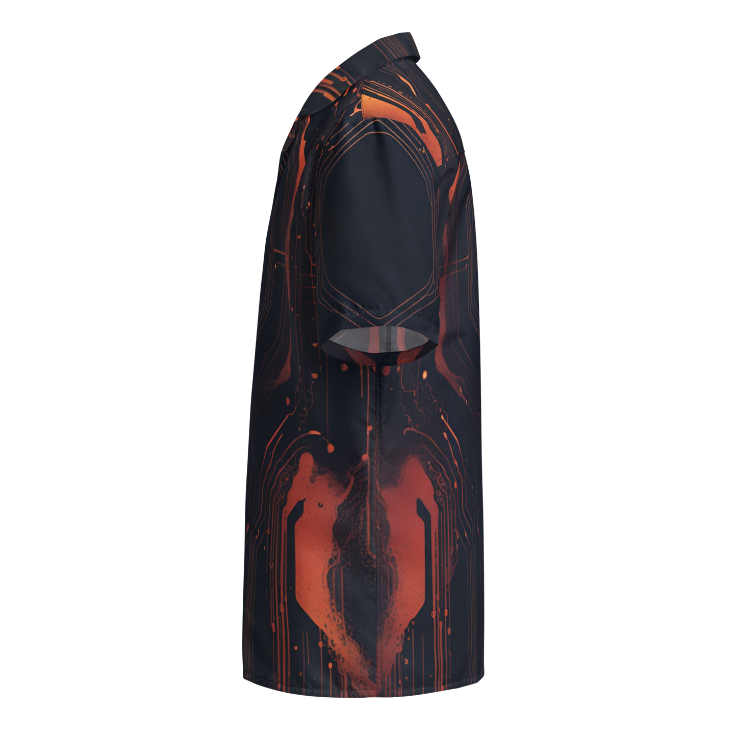 Unisex button shirt: Luminal Blastwave