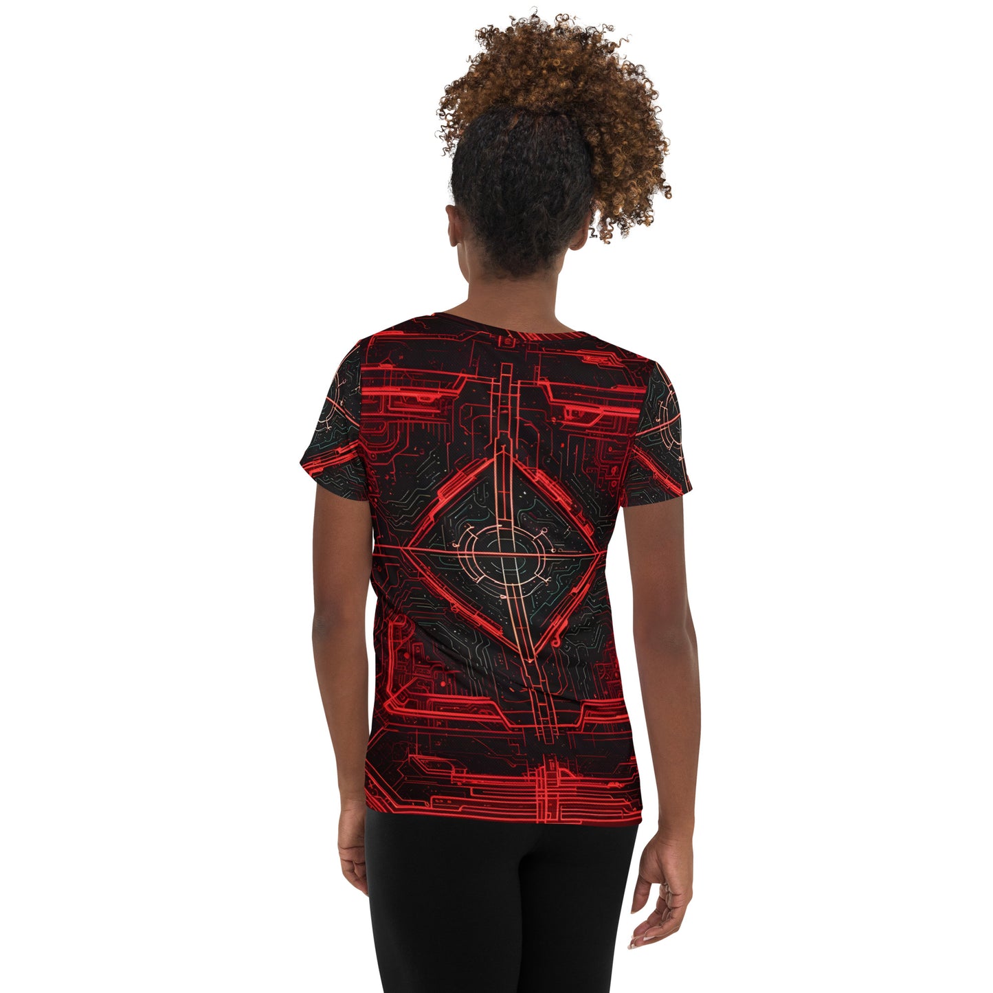 Women's Athletic T-shirt: Vibrosphere Serenity