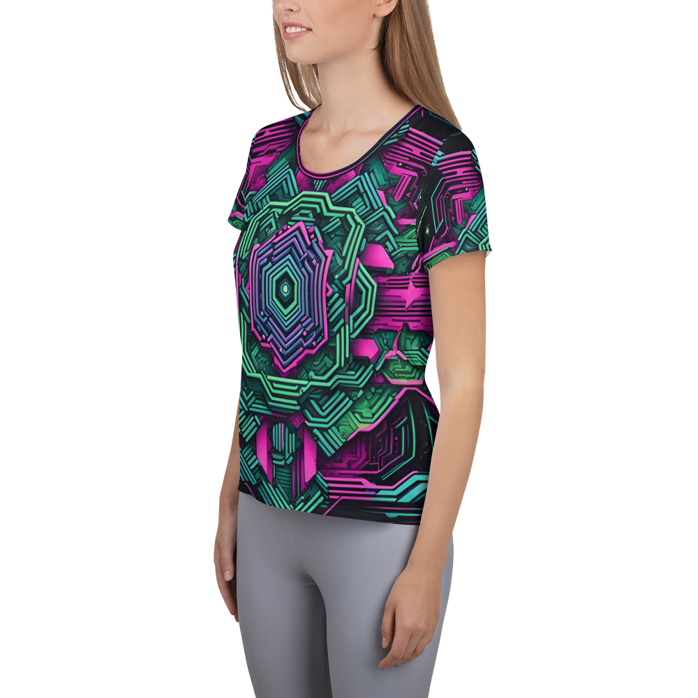 Women's Athletic T-shirt: Technicolor Transcendence