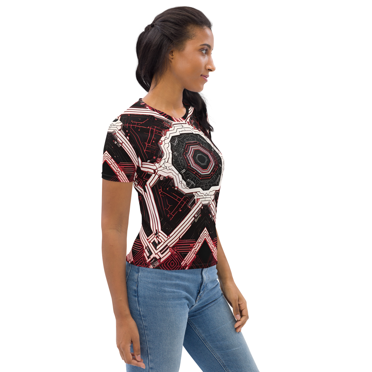 Women's T-shirt: Xenovectric Tessellations