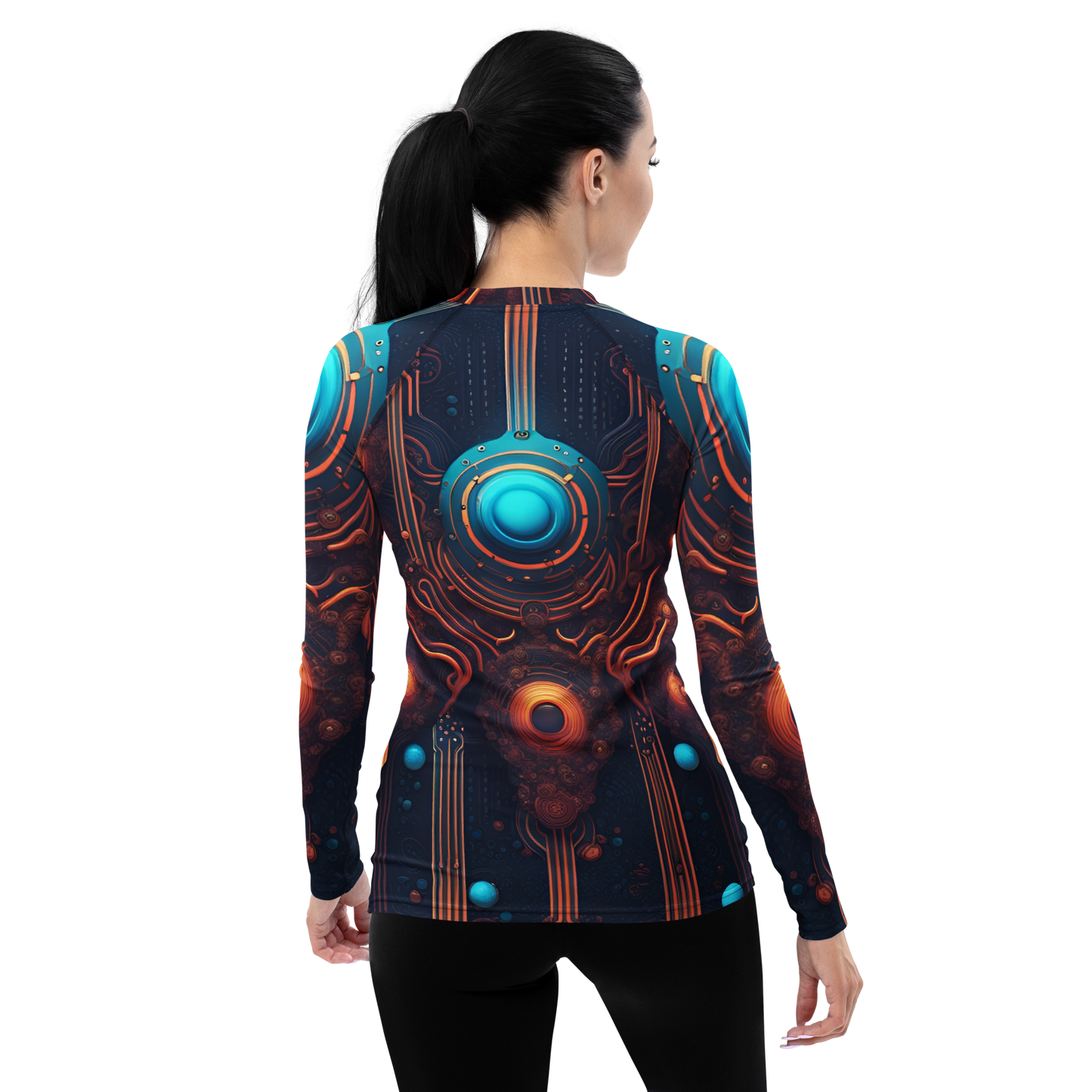 Women's Rash Guard: Omnitronic Mysterium