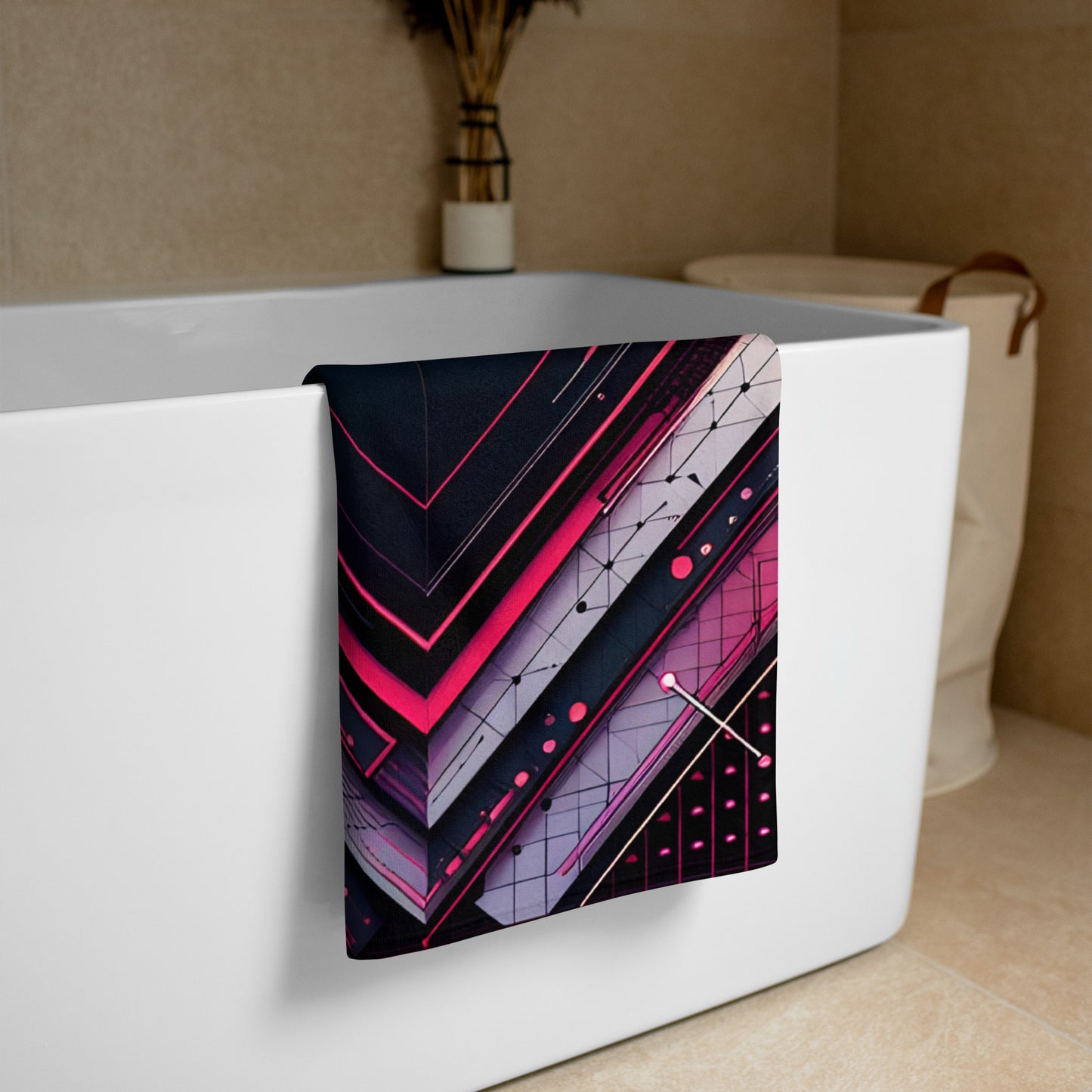 Towel: Black Parallax