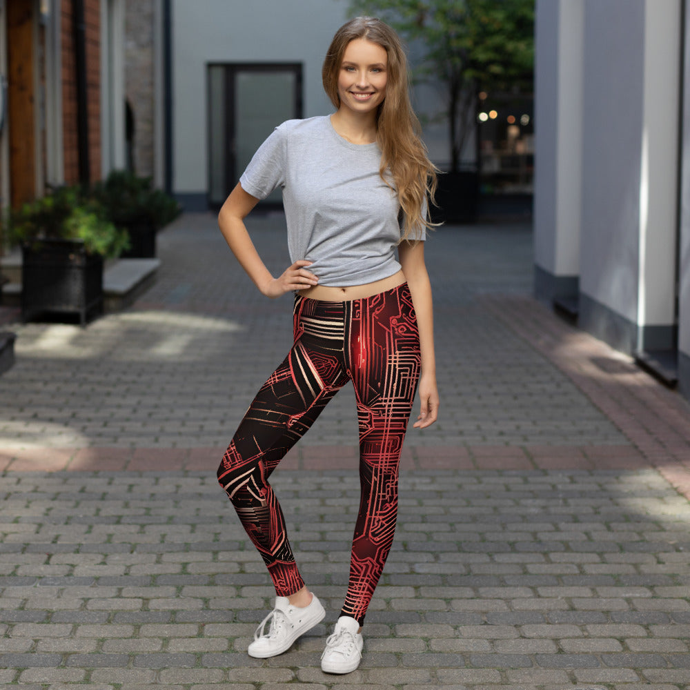 Leggings: Bitstream Bloom 2