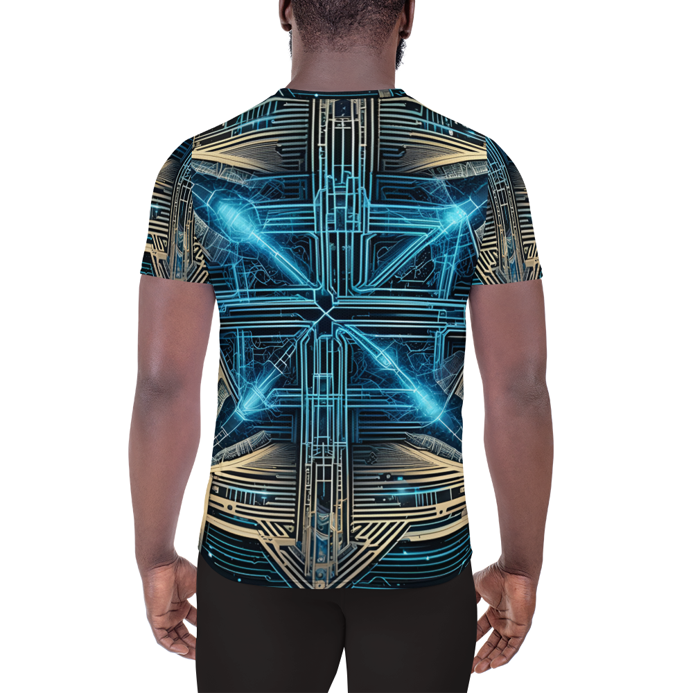 Men's Athletic T-shirt: Celestial Echoes