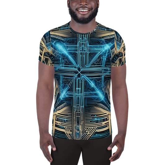 Men's Athletic T-shirt: Celestial Echoes