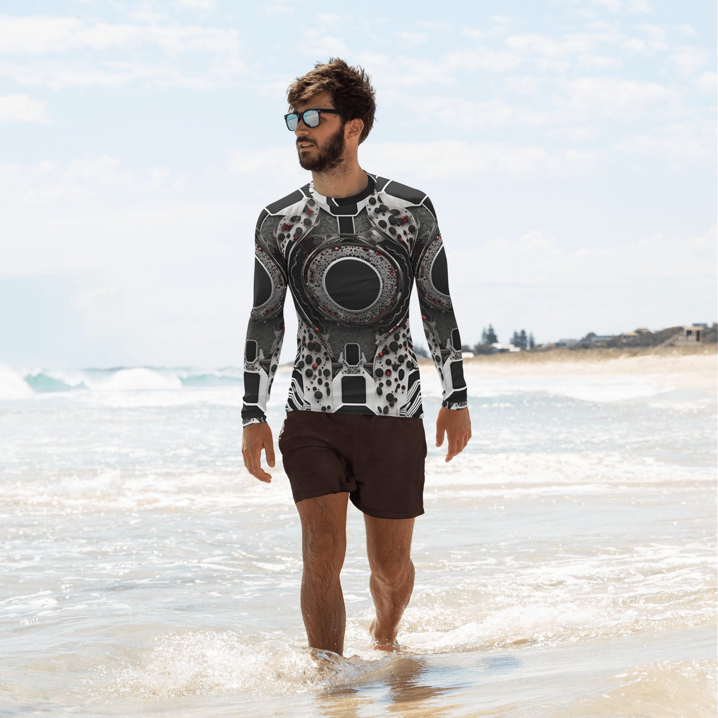 Men's Rash Guard: Zero-Point Singularity