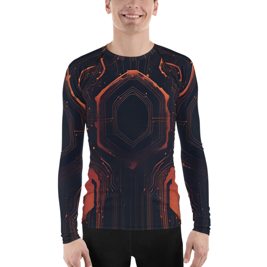 Men's Rash Guard: Luminal Blastwave