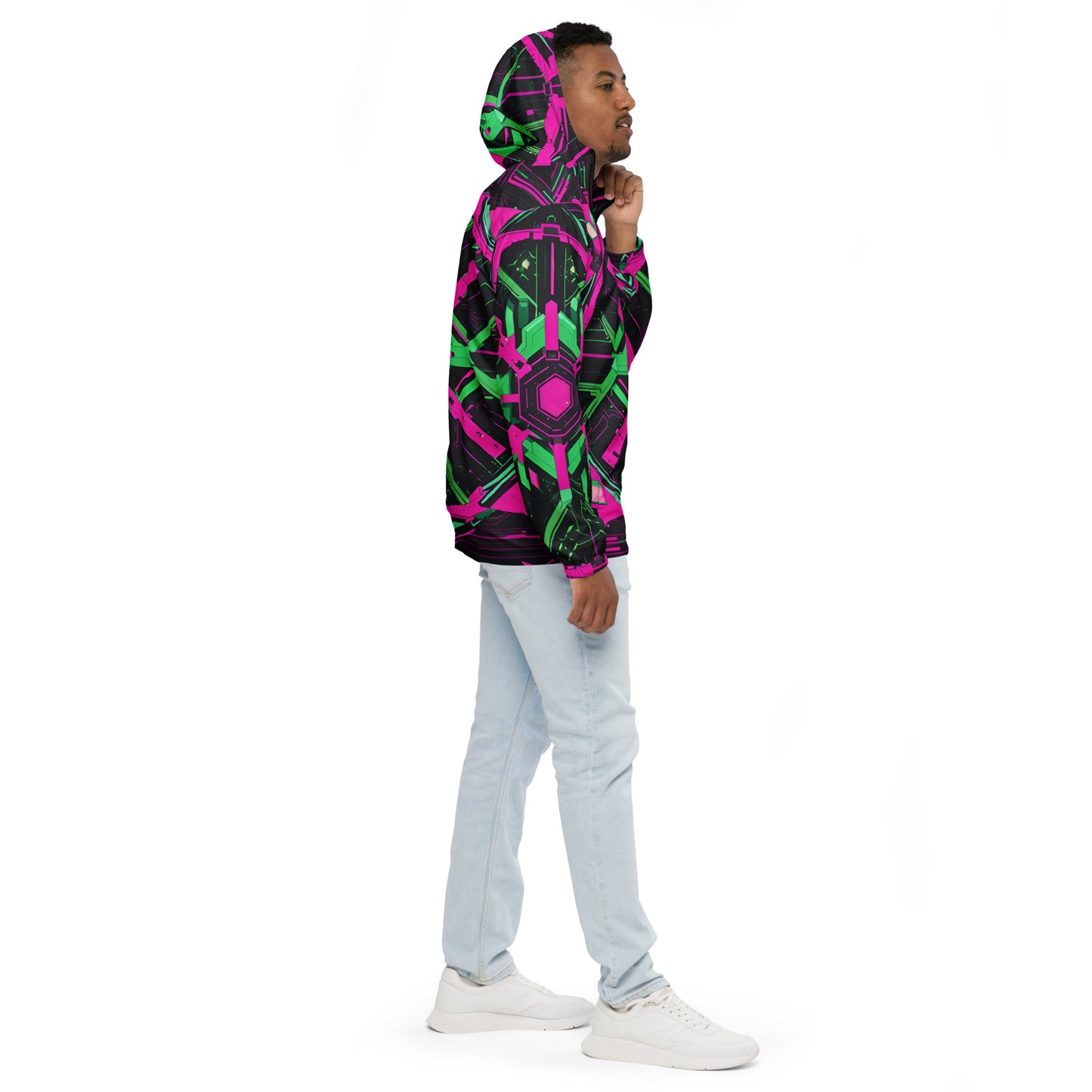 Men’s windbreaker: Xenochromatic Hyperbole