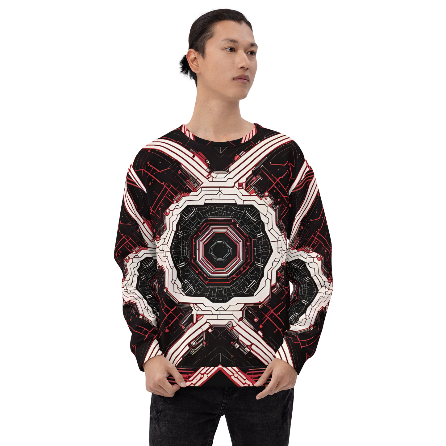 Unisex Sweatshirt: Xenovectric Tessellations