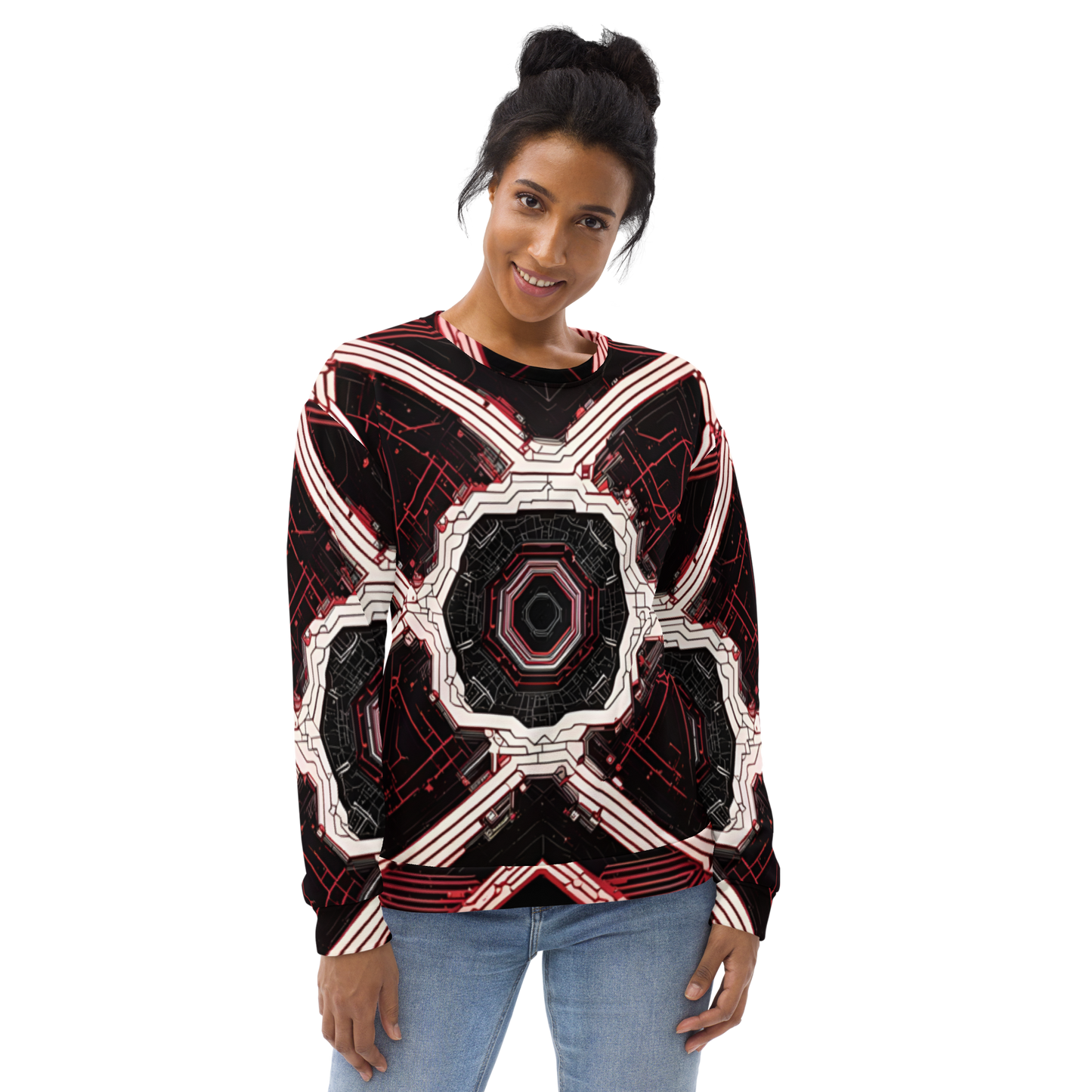 Unisex Sweatshirt: Xenovectric Tessellations