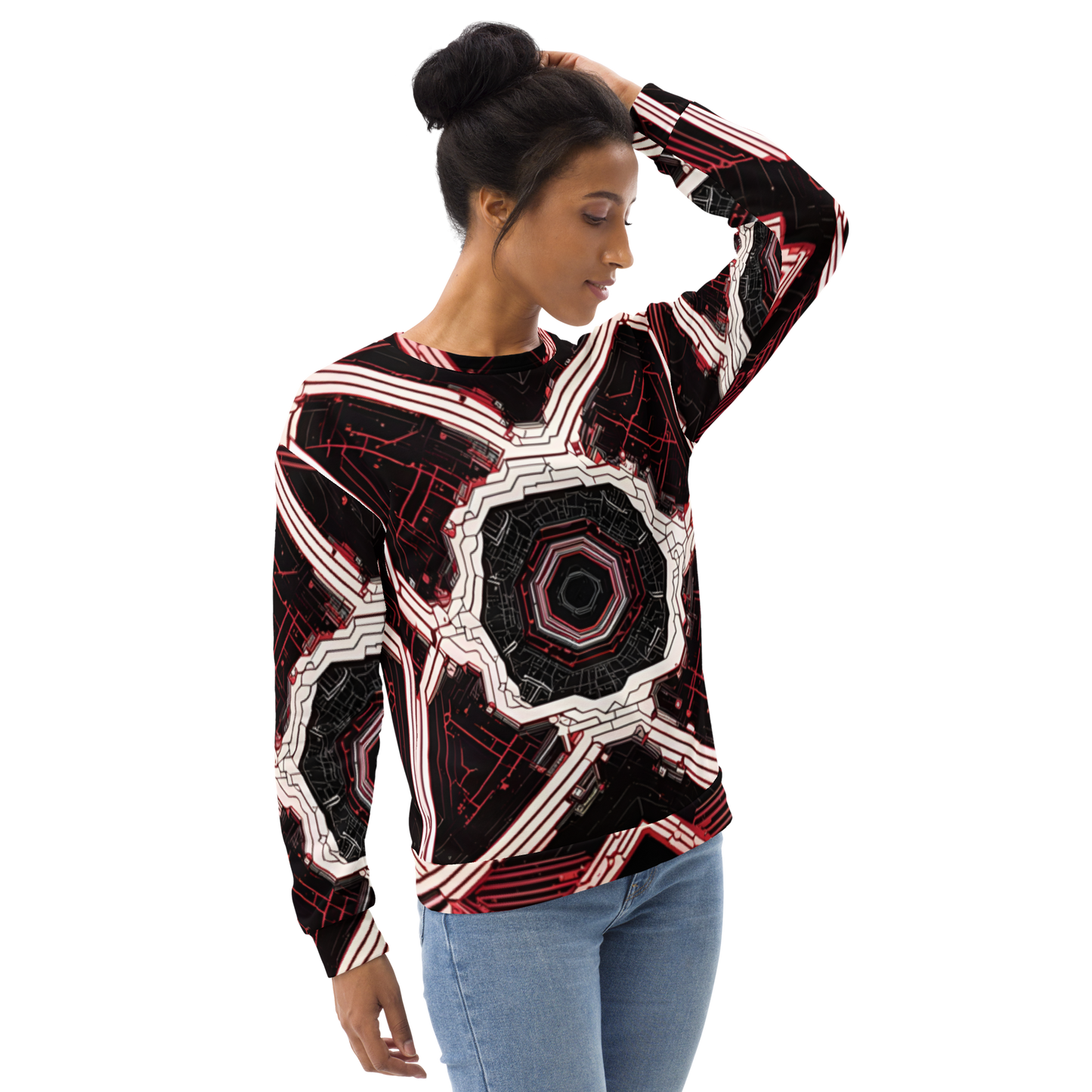 Unisex Sweatshirt: Xenovectric Tessellations