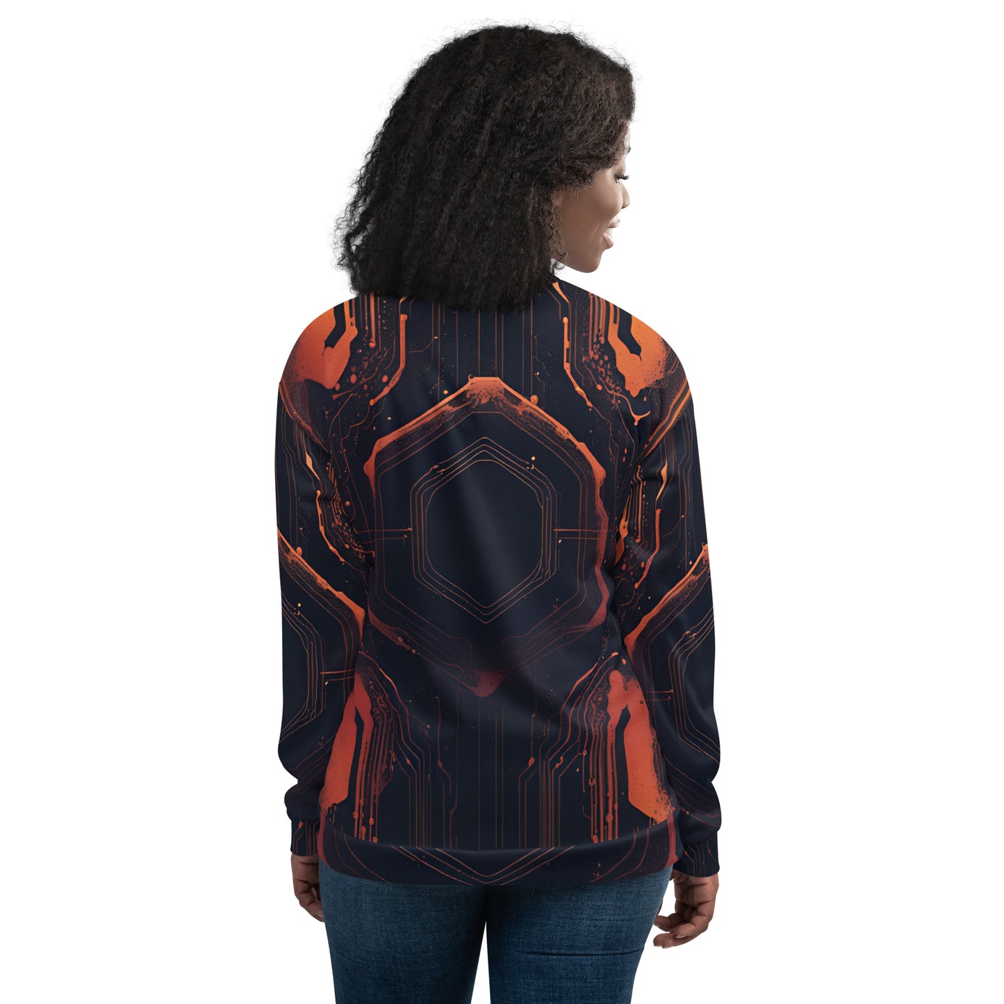 Unisex Bomber Jacket: Luminal Blastwave