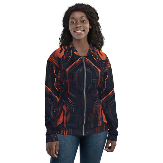 Unisex Bomber Jacket: Luminal Blastwave