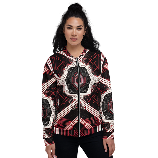 Unisex Bomber Jacket: Xenovectric Tessellations