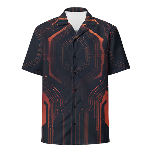 Unisex button shirt: Luminal Blastwave