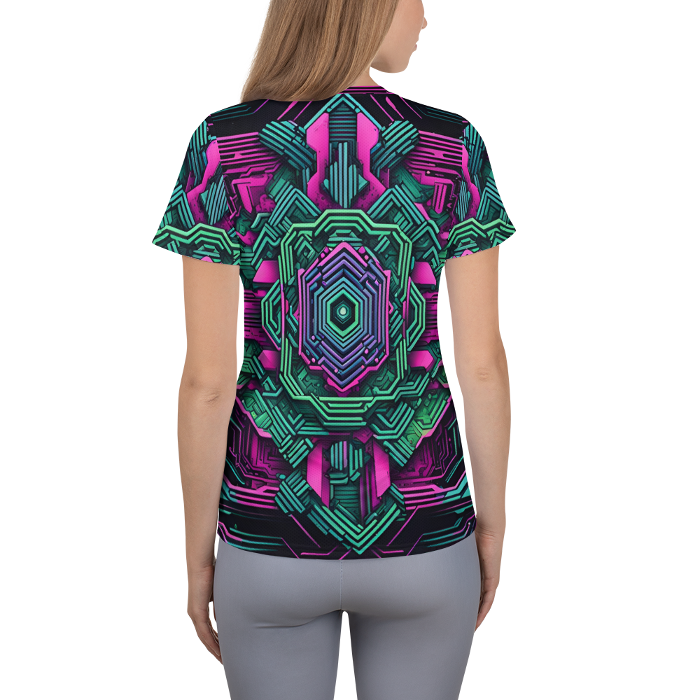 Women's Athletic T-shirt: Technicolor Transcendence