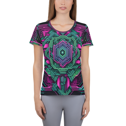 Women's Athletic T-shirt: Technicolor Transcendence