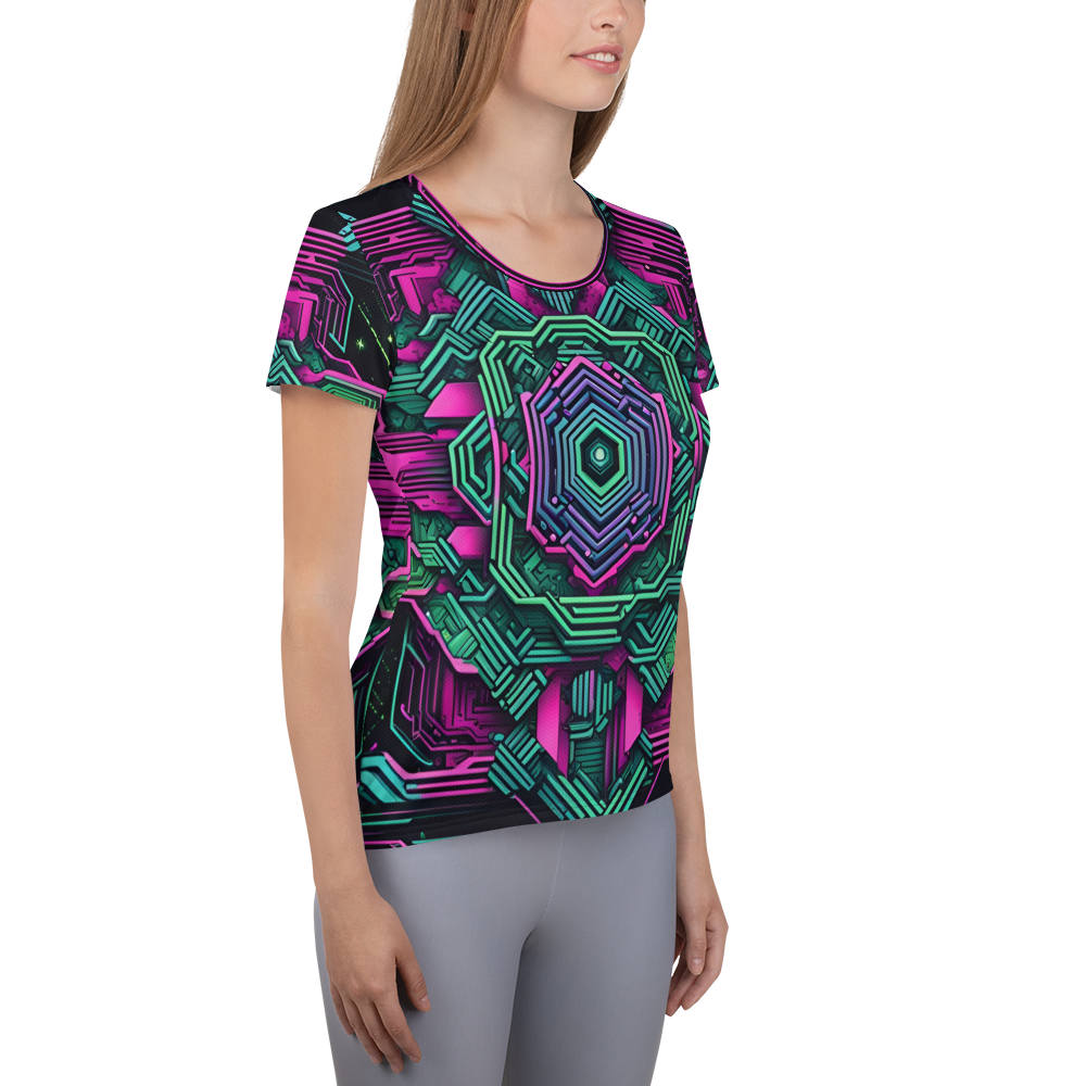 Women's Athletic T-shirt: Technicolor Transcendence