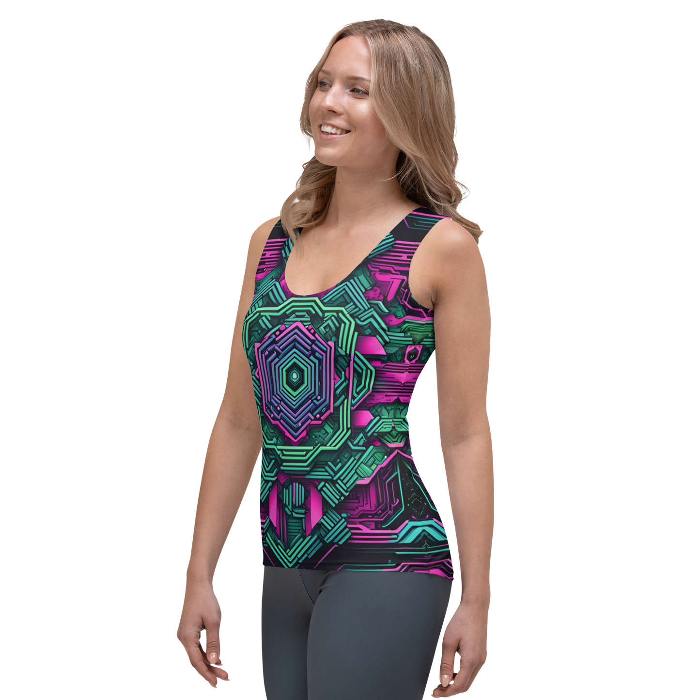 Women's Tank Top: Technicolor Transcendence ver2