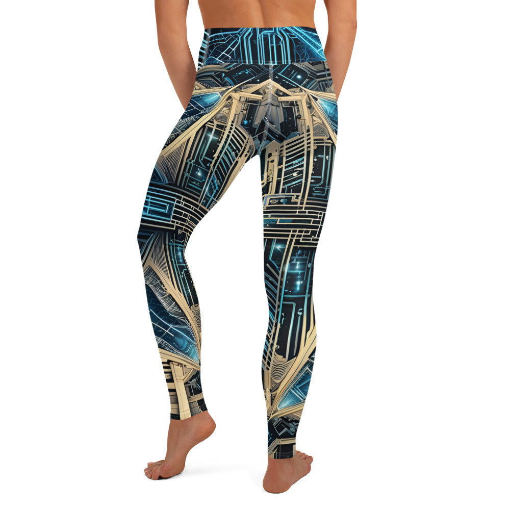 Yoga Leggings: Celestial Echoes