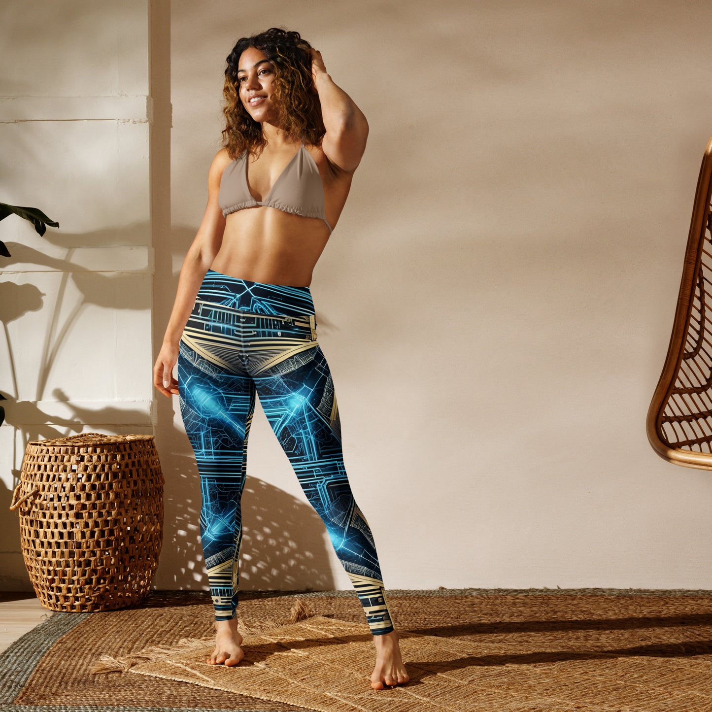 Yoga Leggings: Celestial Echoes