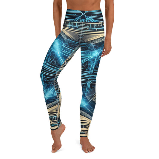 Yoga Leggings: Celestial Echoes