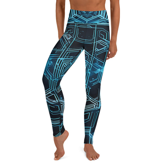 Yoga Leggings: Neural Nebula