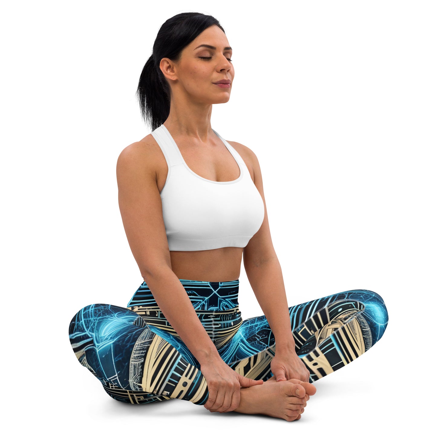 Yoga Leggings: Celestial Echoes