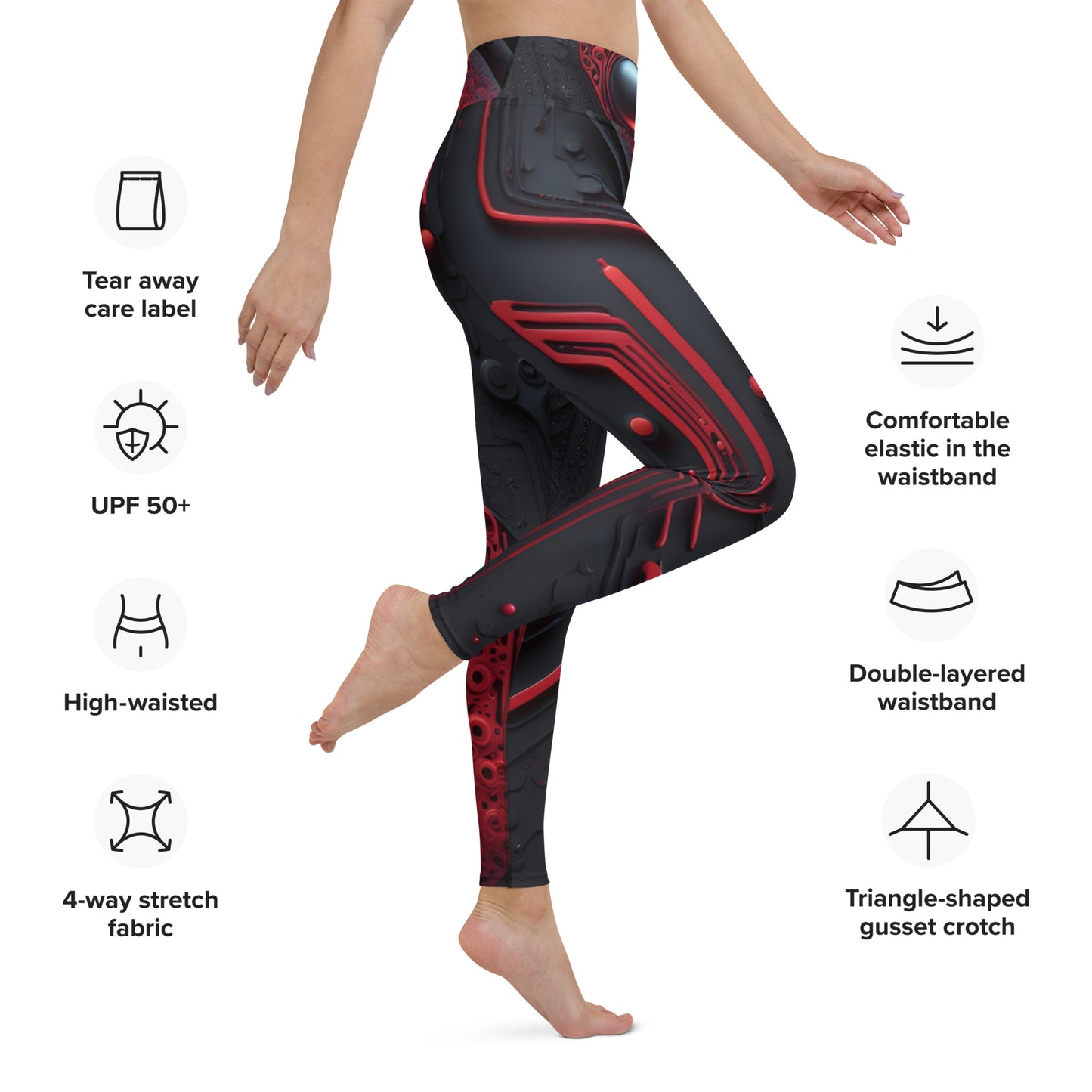 Yoga Leggings: Xenolith Divinity