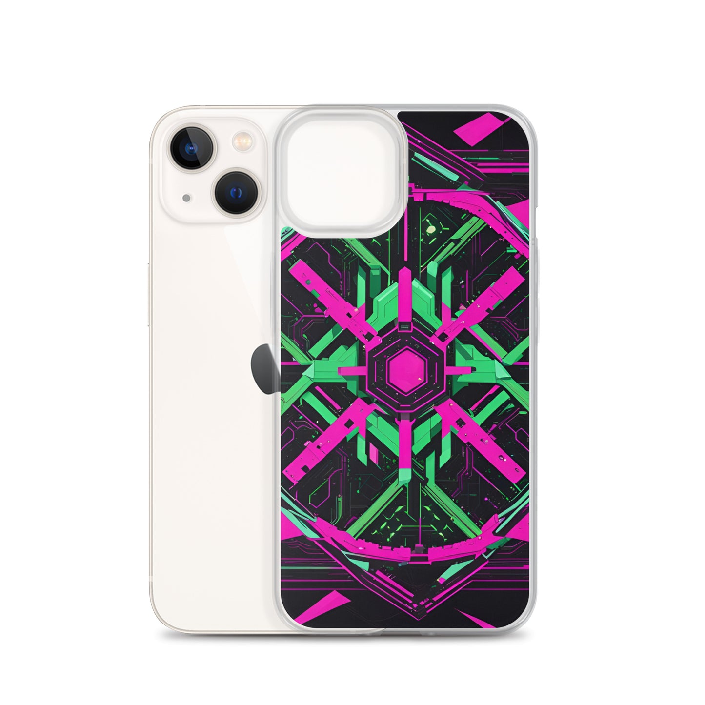 Clear Case for iPhone®: Xenochromatic Hyperbole