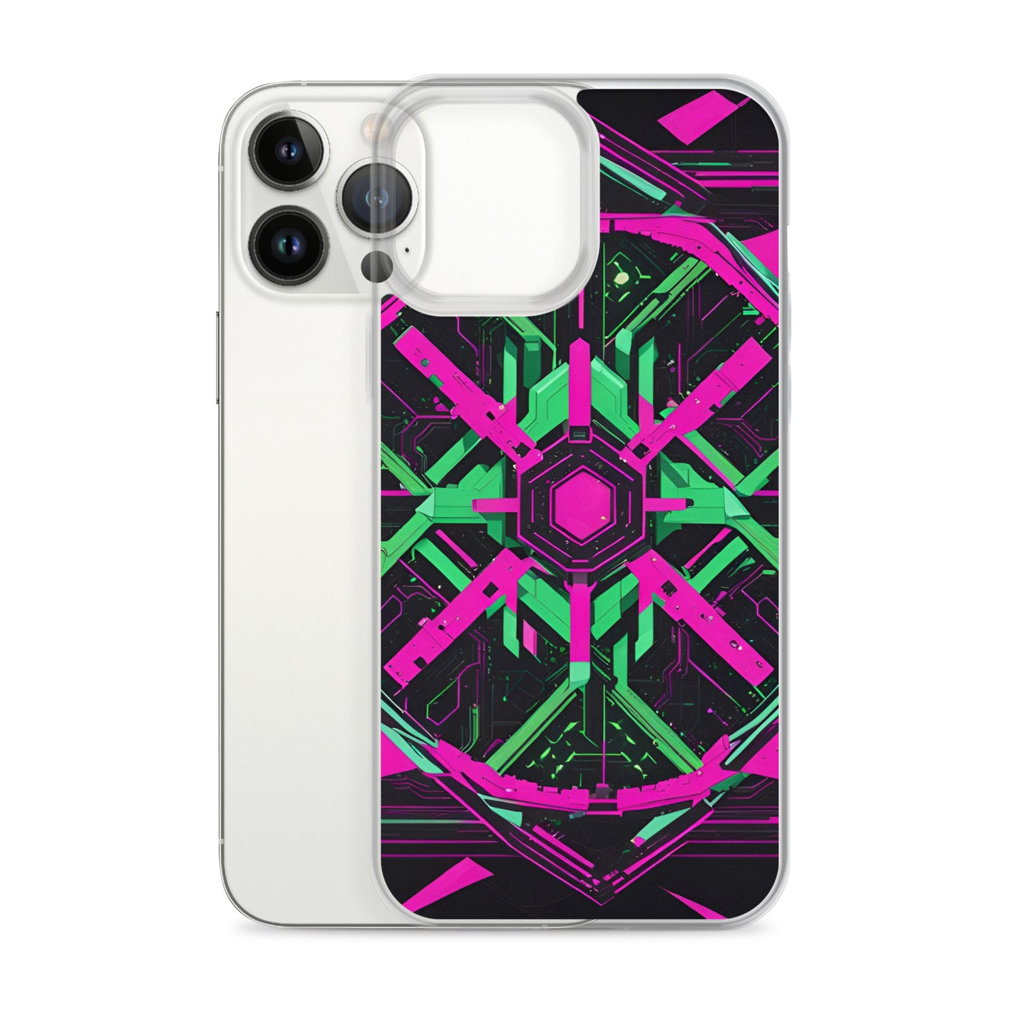 Clear Case for iPhone®: Xenochromatic Hyperbole