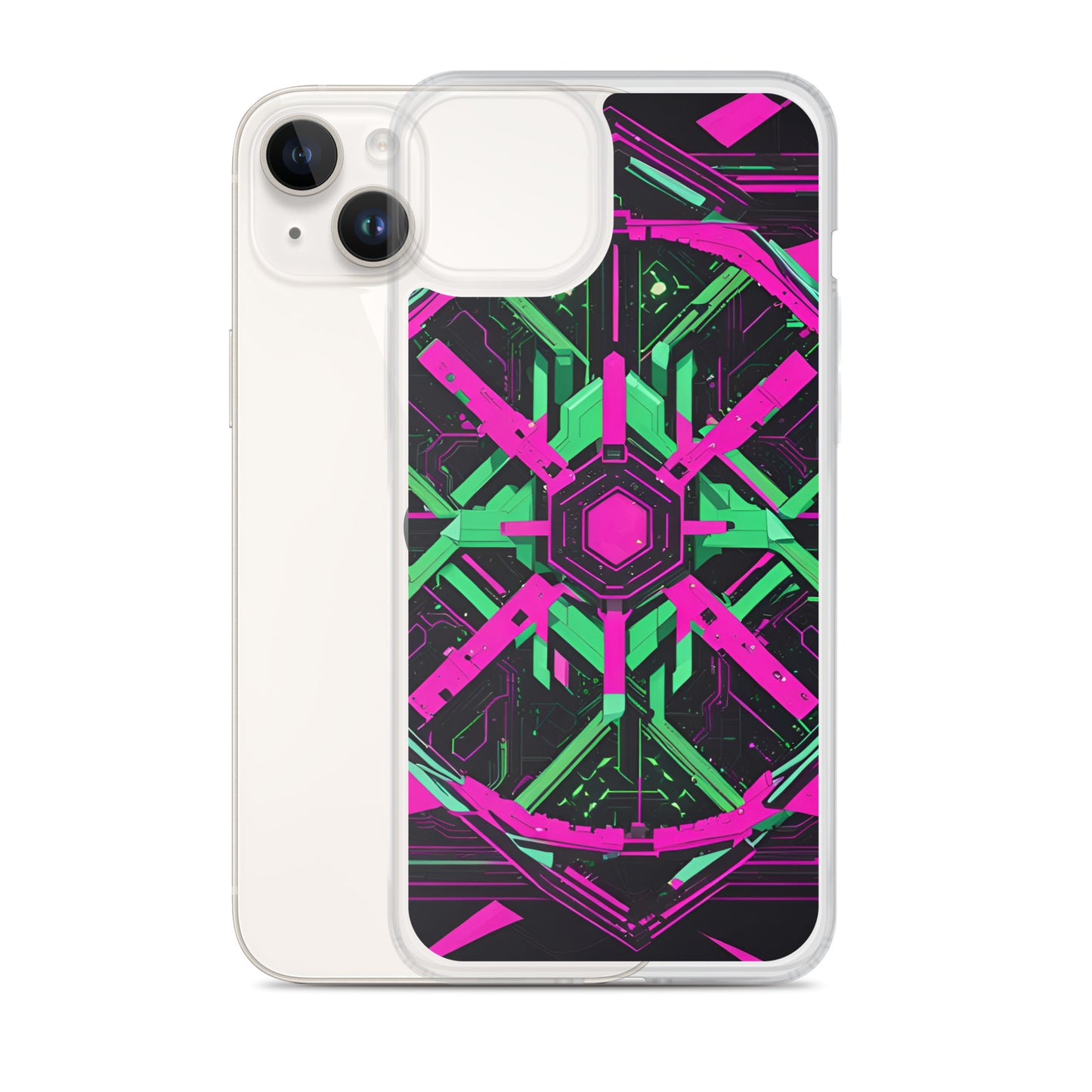 Clear Case for iPhone®: Xenochromatic Hyperbole