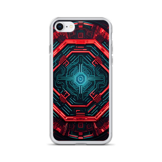 Clear Case for iPhone®: Technopoetic Eschewaltz