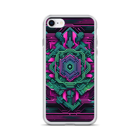 Clear Case for iPhone®: Technicolor Transcendence