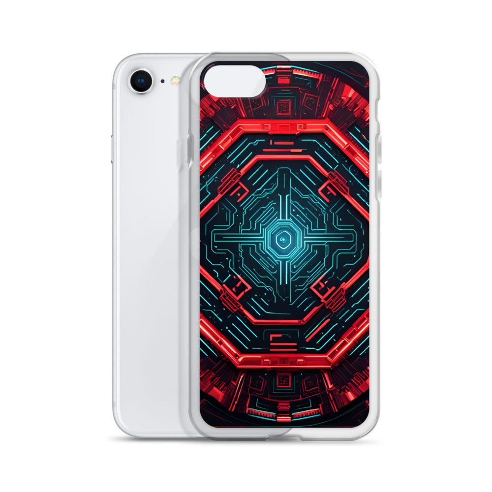 Clear Case for iPhone®: Technopoetic Eschewaltz