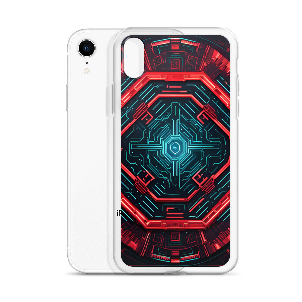 Clear Case for iPhone®: Technopoetic Eschewaltz