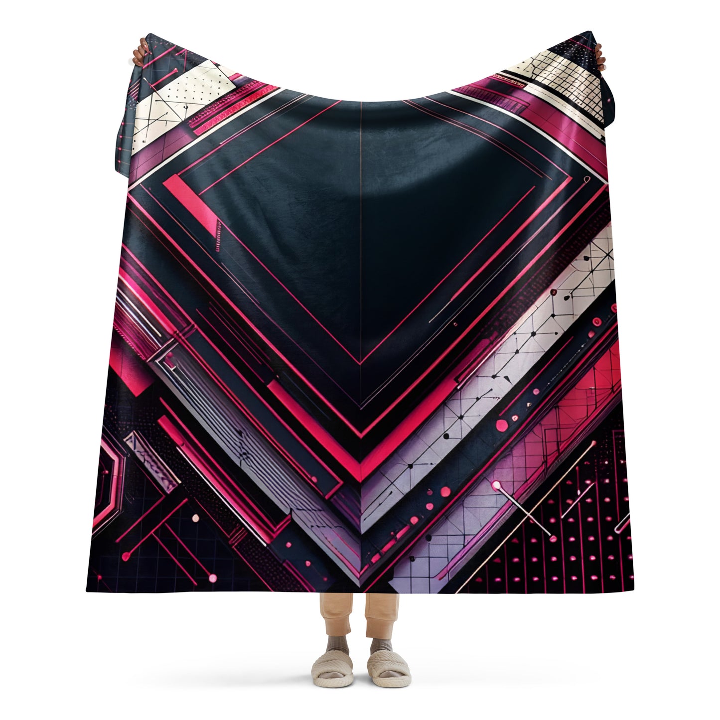 Sherpa blanket: Black Parallax