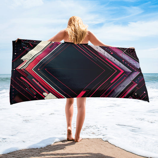 Towel: Black Parallax